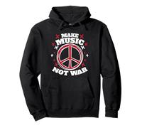 Fare Musica Non Guerra - Peace Activism Felpa con Cappuccio
