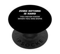 Fare niente è difficile. Non chiedermelo! Sarcastico audace PopSockets PopGrip Adesivo