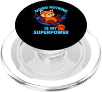 Fare nulla è il mio superpotere Divertente pigro umorismo arte PopSockets PopGrip per MagSafe