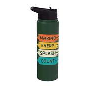 Fare ogni Splash Count Dock Diving Stainless Steel Insulated Water Bottle