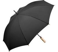 Fare Ombrello ecologico automatico, realizzato in plastica riciclata, grande protezione di 105 cm, colore nero, nero