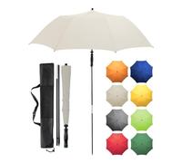 FARE Ombrellone da Viaggio Travelmate Camper - Leggero & Compatto, Protezione UV UPF50+, Ideale per Viaggi, Spiaggia, Outdoor & Campeggio - Utilizzabile anche come Ombrello, crema, 147 cm Durchmesser