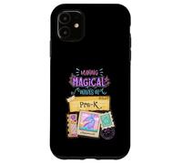 Fare onde magiche in Pre-K Back To School Mermaid Girls Custodia per iPhone 11