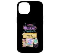 Fare onde magiche in Pre-K Back To School Mermaid Girls Custodia per iPhone 14