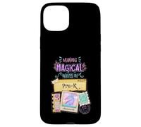 Fare onde magiche in Pre-K Back To School Mermaid Girls Custodia per iPhone 15 Plus