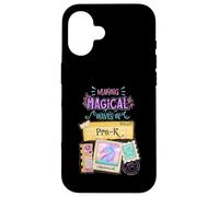 Fare onde magiche in Pre-K Back To School Mermaid Girls Custodia per iPhone 16