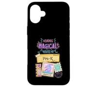 Fare onde magiche in Pre-K Back To School Mermaid Girls Custodia per iPhone 16 Plus
