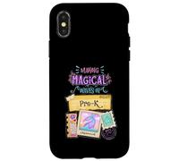 Fare onde magiche in Pre-K Back To School Mermaid Girls Custodia per iPhone X/XS