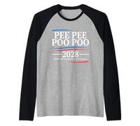 Fare pipì Cacca Cacca 2028 Peepee Poopoo Meme Maglia con Maniche Raglan