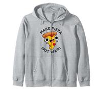 Fare Pizza Non Guerra Divertente Pace Pun Felpa con Cappuccio