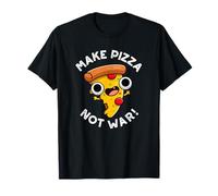 Fare Pizza Non Guerra Divertente Pace Pun Maglietta