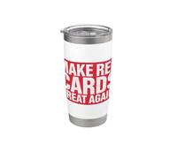 Fare Red Cards Great Again Classic Soccer Meme Bicchiere termico in acciaio inox doppia parete