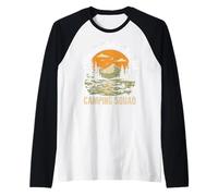 Fare ricordi Insieme Camping Squad Maglia con Maniche Raglan