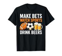 Fare scommesse Guarda Sport Bere Birre Scommesse Bere Calcio Maglietta