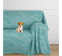 Farè - Telo Salva Divano - Copridivano IMPERMEABILE in tessuto arredo Antimacchia ideale per cani, gatti e bambini - Made in Italy | 450 x 270 cm | DEKORA tiffany