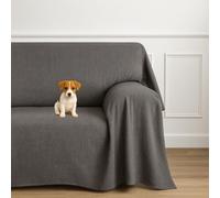 Farè - Telo Salva Divano - Copridivano IMPERMEABILE in tessuto arredo Antimacchia ideale per cani, gatti e bambini - Made in Italy | 300 x 270 cm | ARMOR antracite