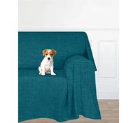 Farè - Telo Salva Divano in tessuto arredo ANTIMACCHIA (idrorepellente ed impermeabile) per COPRIDIVANO | Made in Italy | 200 x 270 cm | ARMOR blu