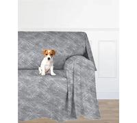 Farè - Telo Salva Divano in tessuto arredo ANTIMACCHIA (idrorepellente ed impermeabile) per COPRIDIVANO | Made in Italy | 450 x 270 cm | DEKORA antracite