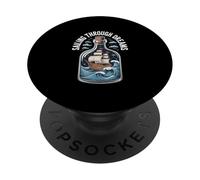 Fare una Nave in Bottiglia NAVIGANDO ATTRAVERSO I SOGNI Nave Bottiglia PopSockets PopGrip Adesivo