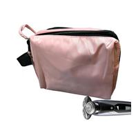 Fare up borsa con divisori - borsa cosmetica portatile in pelle, perché sacchetto, borsa per toilette piatta per accessori per borse da bagno, articoli da toeletta cosmetici, rosa., vedi descrizione,