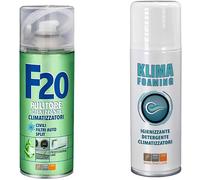 Faren-F20 400ml+KLIMA FOAMING 400ml -Kit Climatizzatori Detergente Igienizzante.