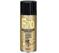 Faren F70 Grasso per Catene, Lubrificante Spray Universale a lunga durata ad azione Antiusura e Anticorrosivo ideale per Argani, Catene, Funi, Trasmissioni, 400ml (1)