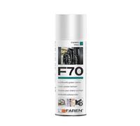 Faren F70 Grasso per Catene, Lubrificante Spray Universale a lunga durata ad azione Antiusura e Anticorrosivo ideale per Argani, Catene, Funi, Trasmissioni, 400ml (1)