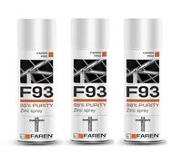 FAREN F93 Zinco Spray Purezza 98%, Zincante A Freddo, Anticorrosivo, Antiruggine,dona una tinta Chiaro brillante, particolarmente adatto per il Ritocco di Parti Saldate e Ossidate, 400ml (3)