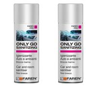 Faren ONLY GO SANITIZING Spray Igienizzante Per Auto E Ambienti 200 ml 2 Pezzi