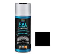 FAREN RAL ACRYLIC, Vernice spray Acrilica 100%, Smalto FIDELITY RAL, Colori Brillanti a Rapida Essiccazione, 400ml (RAL 9005 NERO OPACO)(1pz)