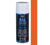 FAREN RAL ACRYLIC, Vernice spray Acrilica 100%, Smalto FIDELITY RAL, Colori Brillanti a Rapida Essiccazione, 400ml (RAL 2004 ARANCIO PURO)(1pz)