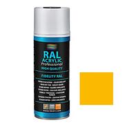 FAREN RAL ACRYLIC, Vernice spray Acrilica 100%, Smalto FIDELITY RAL, Colori Brillanti a Rapida Essiccazione, 400ml (RAL 1003 GIALLO SMERALDO)(1pz)