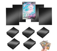 Farerkass 500 Pezzi Sleeves per, 66 x 92 mm Bustine Protettive Magic, Sleeves Magic per Bustine Protettive Yugioh, Carte Standard, Maniche di Carta, per Carte Magic(Nero)