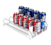 Farerkass Organizzatore automatico per frigorifero, bevande, armadietto di raffreddamento per 15 contenitori 3 file (38 x 25 cm)