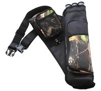 Faretra destra per tiro con l'arco con 3 tubi freccia, nylon/Oxford, adatta per 12-16 frecce, perfetta per archi composti e ricurvi