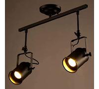 Faretti a palo lungo retrò vintage Faretto E27 Faretto a binario a soppalco Lampada a binario retrò americana Stile industriale Bar creativo Negozio di abbigliamento Apparecchio a LED personalizzato