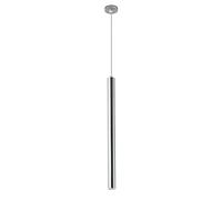 Faretti a sospensione a isola SEMANHUAOZ Lampada a sospensione moderna a sospensione a soffitto a LED COB da 3 W, faretti a tubo lungo cilindrico for cucina, sala da pranzo, bar (cromo brillante) (luc