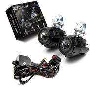 Faretti AUSILIARI LED 40W FLOOD MOTO ENDURO MAXI ADV CABLAGGIO SOTTOCHIAVE EMARK