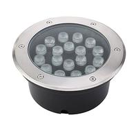 Faretti calpestabili per esterno IP68 impermeabile faretto incasso a terra 110-230V Ad alta potenza luci incasso pavimento esterno Acciaio inossidabile pieno 8 colori, 8 potenza(Colore:Bianco caldo 30