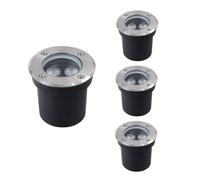 Faretti da Esterno per Esterni, Confezione da 4, Luce da Incasso interrata, Lampada da Esterno Rotonda, faretto a LED per Esterni, Luce da Incasso a LED Impermeabile IP65
