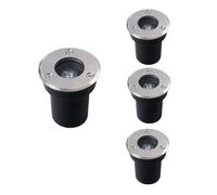 Faretti da Esterno per Esterni, Confezione da 4, Luce da Incasso interrata, Lampada da Esterno Rotonda, faretto a LED per Esterni, Luce da Incasso a LED Impermeabile IP65