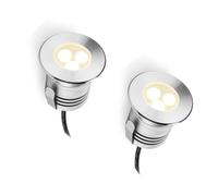 Faretti Da Esterno Per Paesaggio, Confezione Da 2, Faretti Da Incasso Per Esterni - Luci A Led Interrate, 3W Ip68 Impermeabile, Luce Per Piscina E Fontana In Acciaio Inossidabile, Faretto Led Subacqu