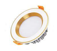 Faretti Da Incasso A LED Ф65-175mm, Lampada Soffitto Impermeabile Dimmerabile Cucina Ad Alta Efficienza Energetica For Lavanderia Dell'ingresso Del Ristorante Dell'hotel(White Gold,5WФ65-85mm)