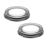 Faretti da incasso a soffitto, Confezione da 2 lampade in vetro cristallo nero da 5 W, 7 W, semplici apparecchi di illuminazione da incasso for corridoio, corridoio, portico(7w,4000K)