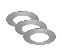 Faretti da incasso LED Flat In nichel satinato Ø 8,5cm 5W Nichel satinato