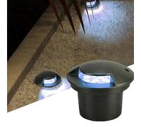 Faretti Da Incasso Per Esterni, Faretto LED Impermeabile IP65, Illuminazione Laterale A Bassa Tensione 24V Fortress, Emissione Di Luce Su Un Solo Lato, Per Illuminazione Di Terrazze, Vialetti(White,3w