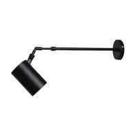 Faretti Da Lettura Telescopici A Braccio Lungo In Stile Retrò Industriale, Faretti Da Parete Per Interni Regolabili, Faretti Da Parete Con Braccio Retrattile, Per Lettura, Scale Della Camera(Black,12w