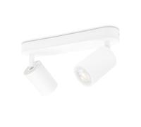 FARETTI DA SOFFITTO 2 LUCI PLAFONIERA LED BIANCA ORIENTABILE MODERNA DESIGN