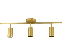 Faretti da soffitto a binario in oro, faretti da soffitto a LED girevoli a 3 vie, faretti da soffitto GU10 regolabili,Plafoniera Lampadario Da Soffitto