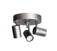 Faretti da soffitto By Rydéns Correct, a 3 luci, grigio By Rydéns